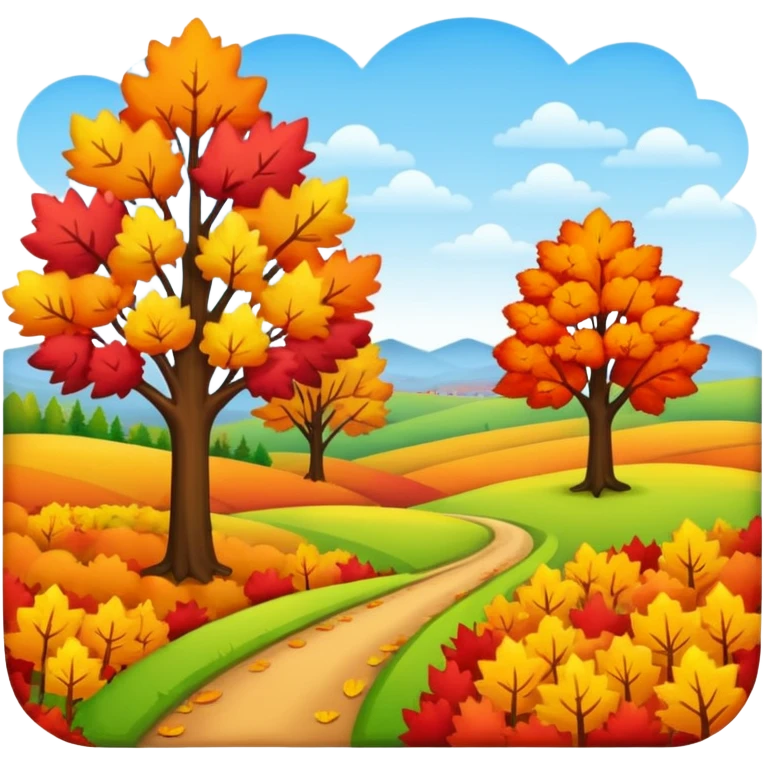 fall landscape emoji