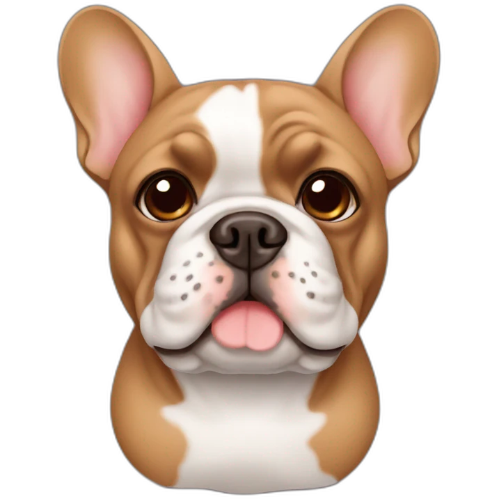 Brown French bulldog emoji