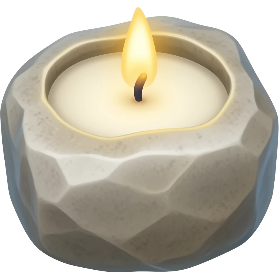 rock candle emoji