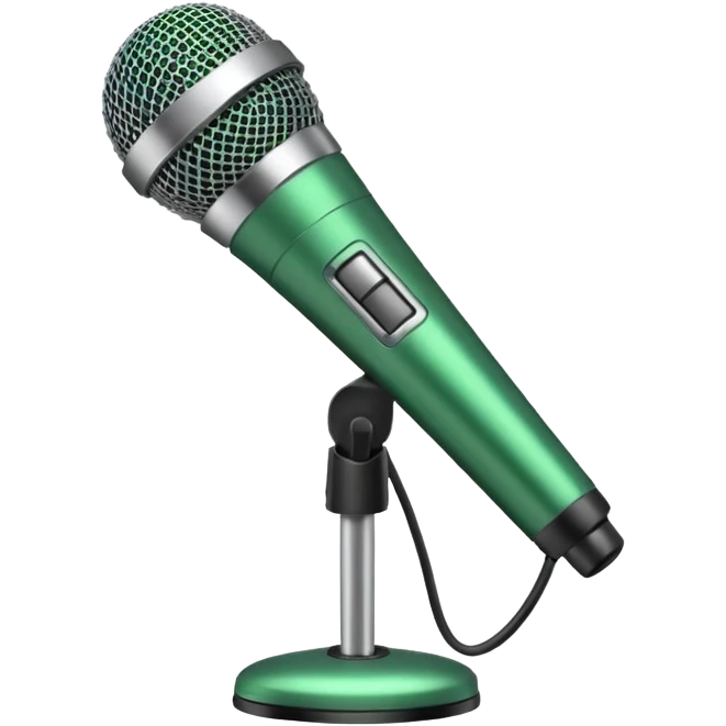 green microphone emoji