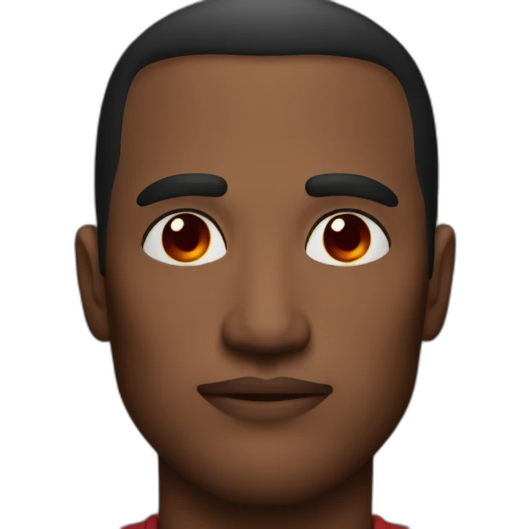 Man with red smoky eyes  emoji