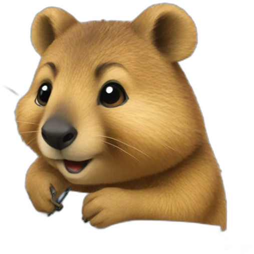 quokka writing on notepad emoji