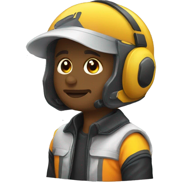 trueno con cascos emoji