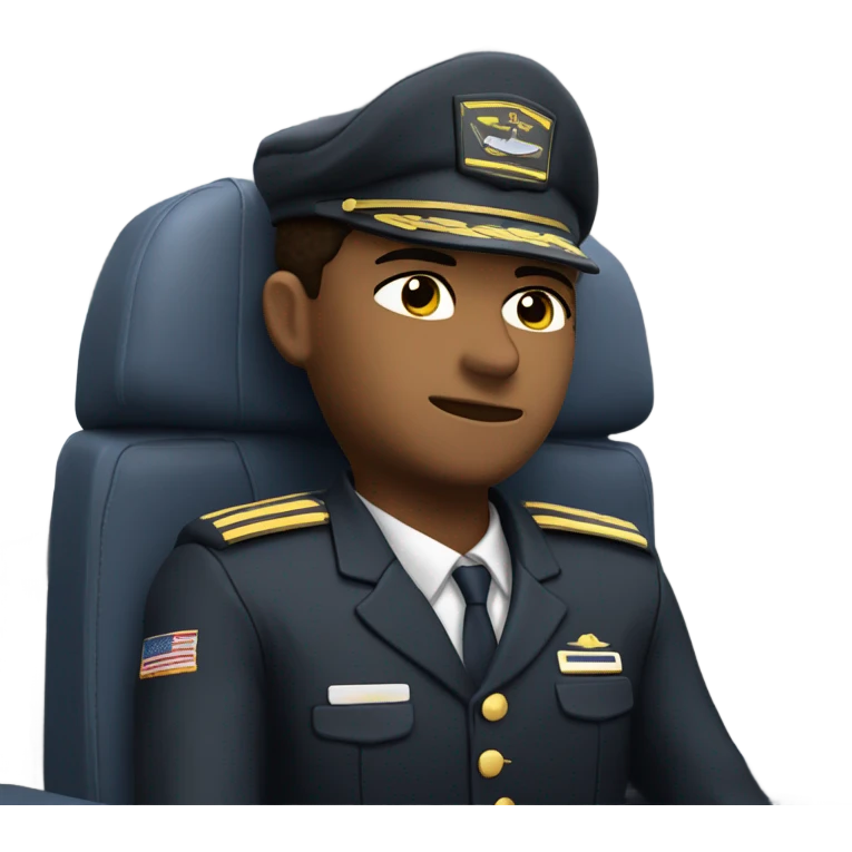 Asleep Airline Pilot emoji
