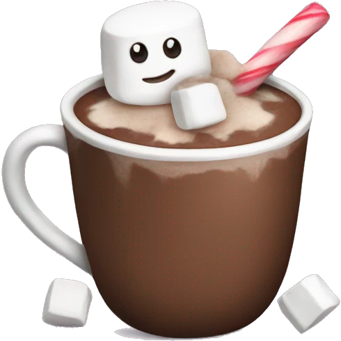hot chocolate with marshmallows emoji