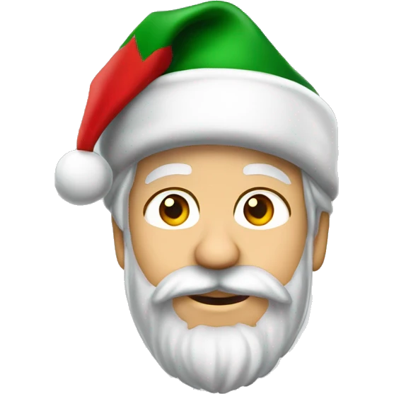 Yorkshire con gorro de navidad  emoji