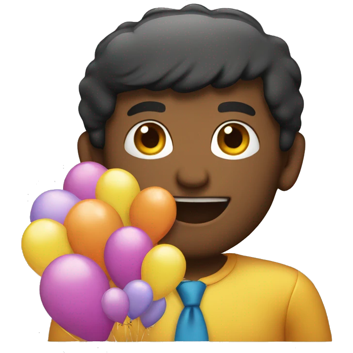 1 birthday ballon  emoji