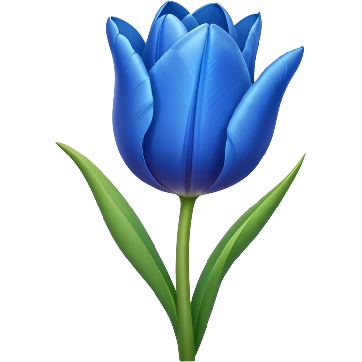 Tulipanes azules  emoji