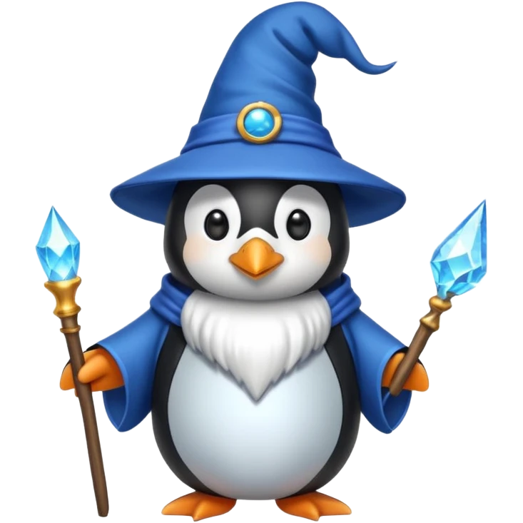 Penguin Wizard emoji