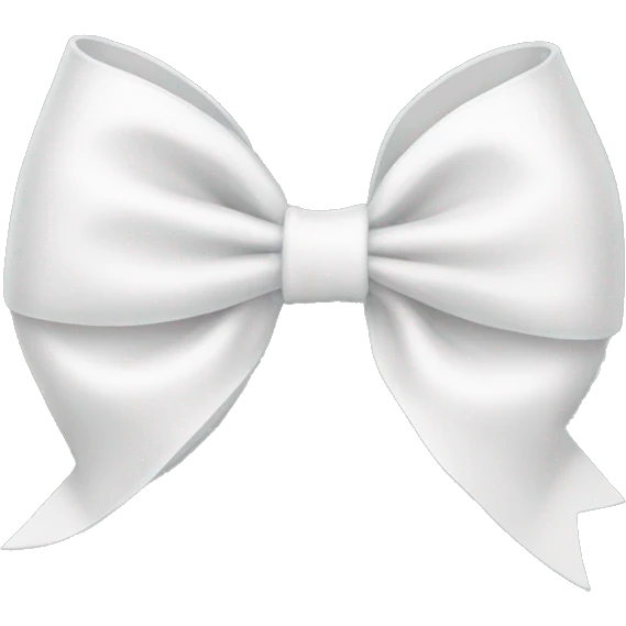 white bow emoji