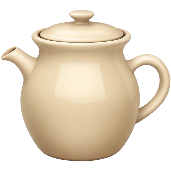 Pale beige cream pot emoji