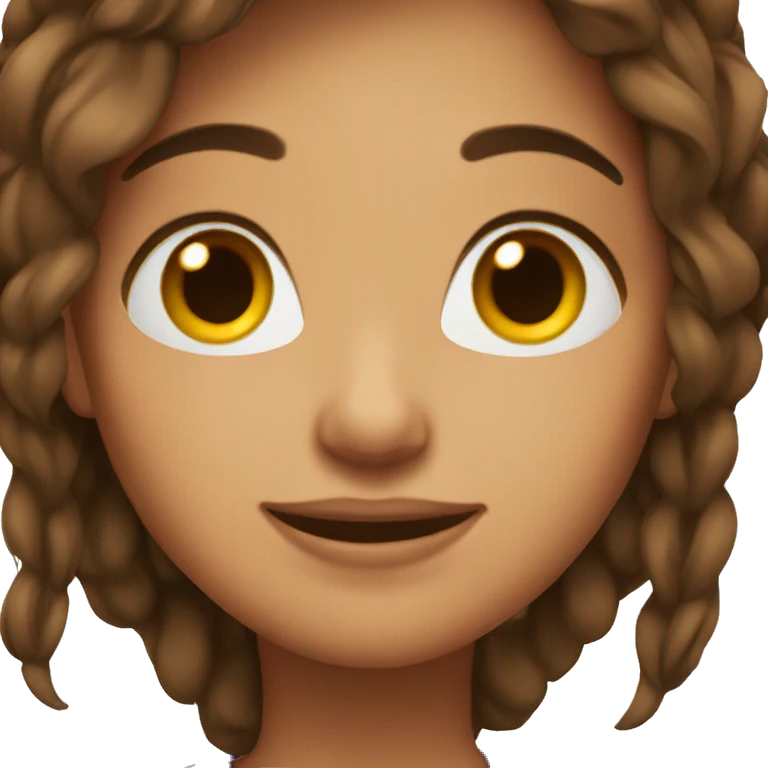 visa brown hair emoji