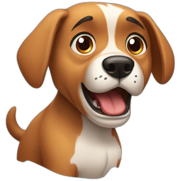 dog scared emoji