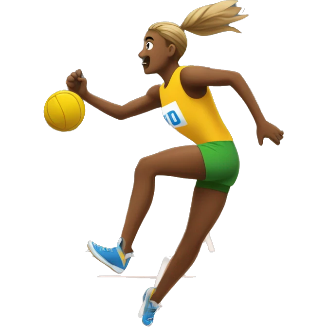 Volley and track and field emoji as one emoji
