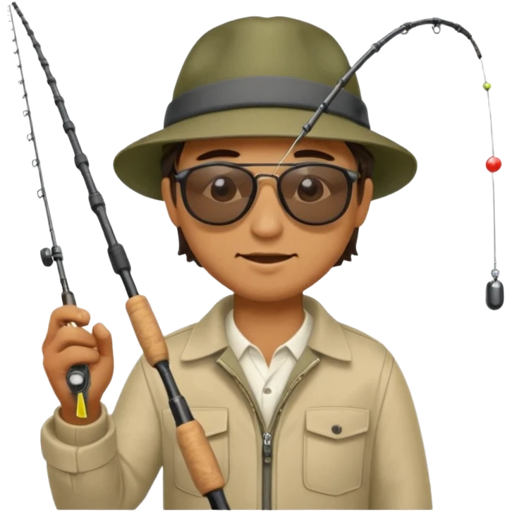 man casting a fishing rod emoji