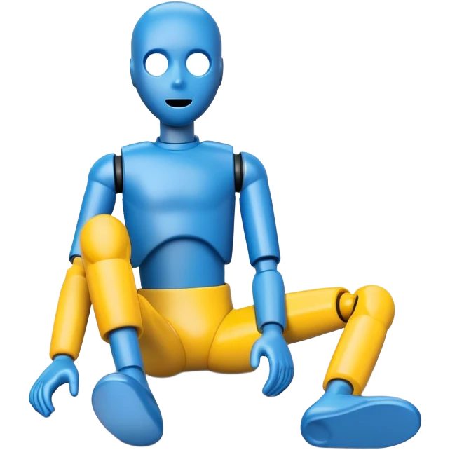 blue crash test dummy emoji