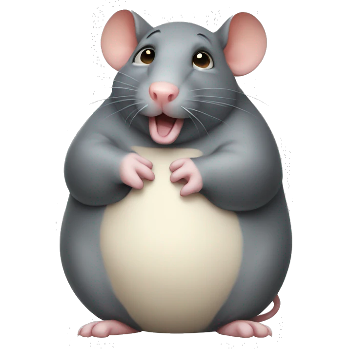 Obese rat emoji