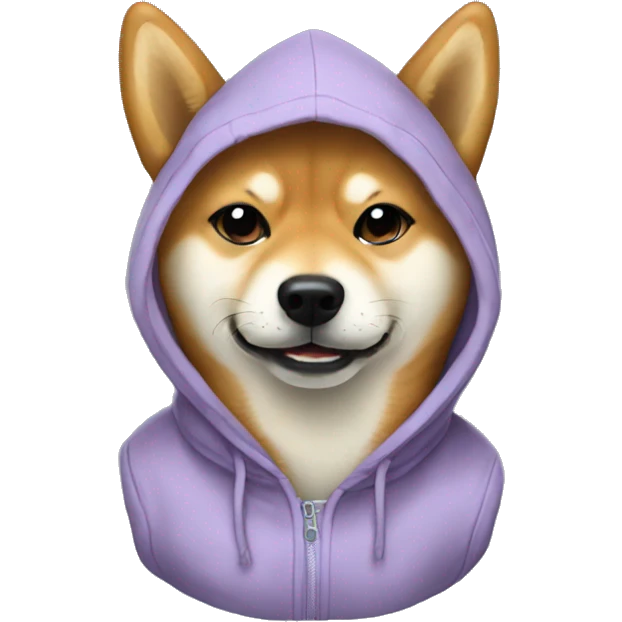 Shiba inu in hoodie emoji