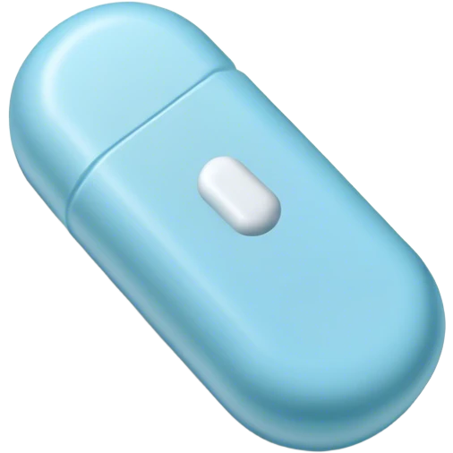 Xanax light blue pill emoji