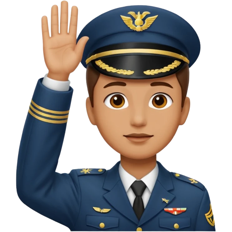 Me saluting emoji