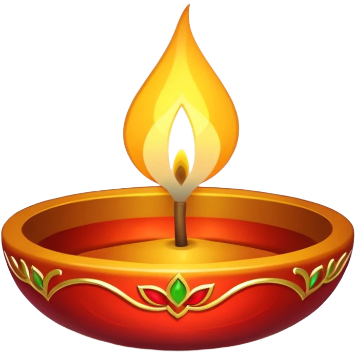 White shiny diwali vibe emoji