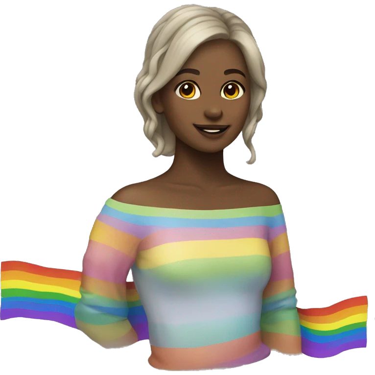 rainbow girl emoji