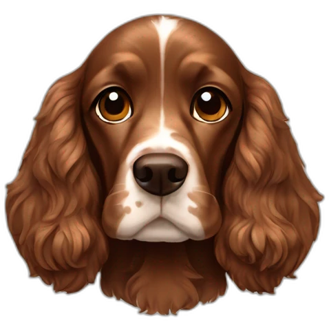 total brown cocker spaniel emoji