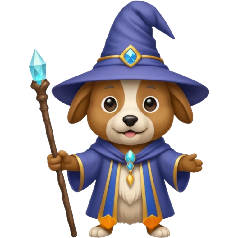Dog wizard emoji