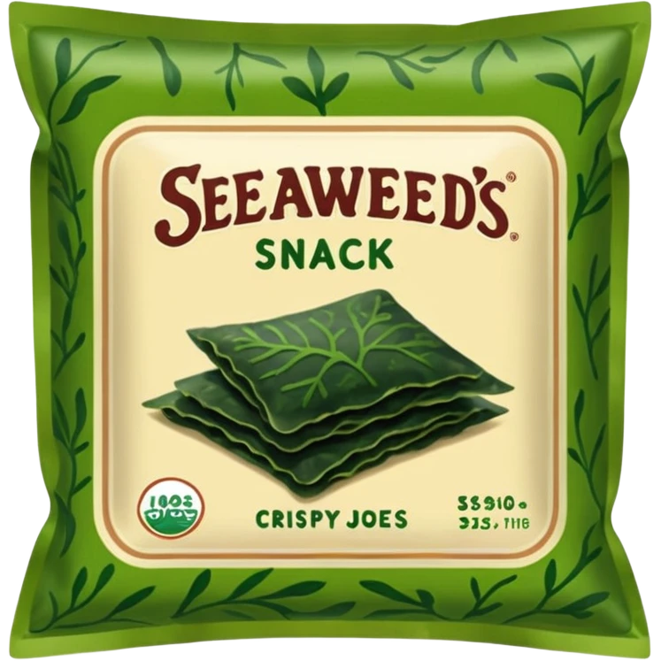 seaweed snack trader joes  emoji