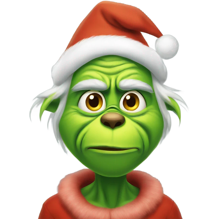Christmas grinch emoji