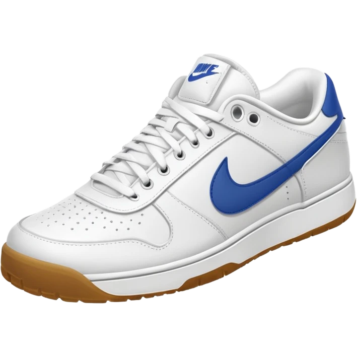 nike white low top tennis shoe runninggum bottom emoji
