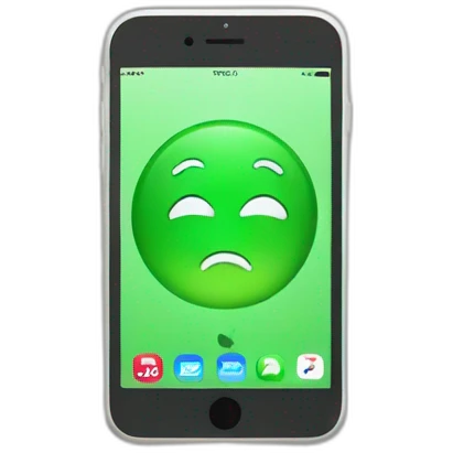iphone-with-green-checkmark-on-screen-facetime-incoming-call emoji