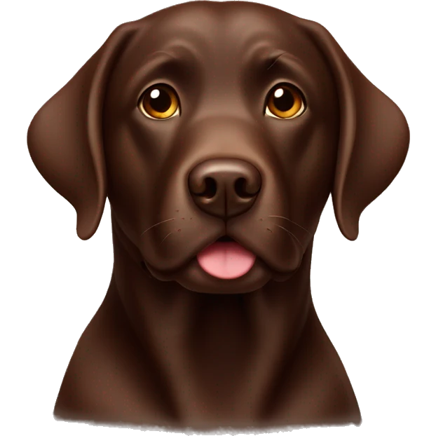 Chocolate labrador emoji