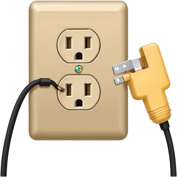 plugging a plug to an outlet emoji