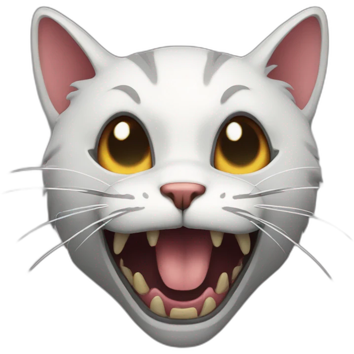 Scary-cat emoji