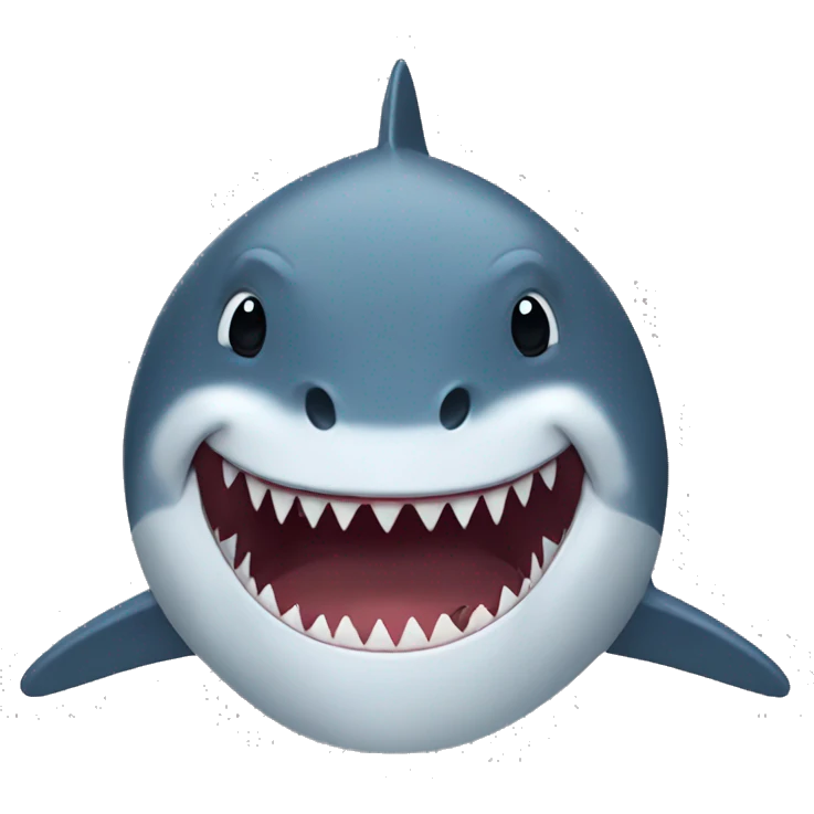 Shark mixed with a bear emoji