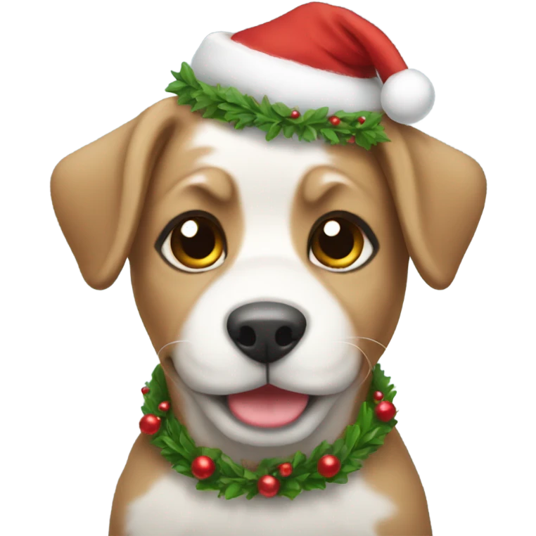 Christmas puppies  emoji