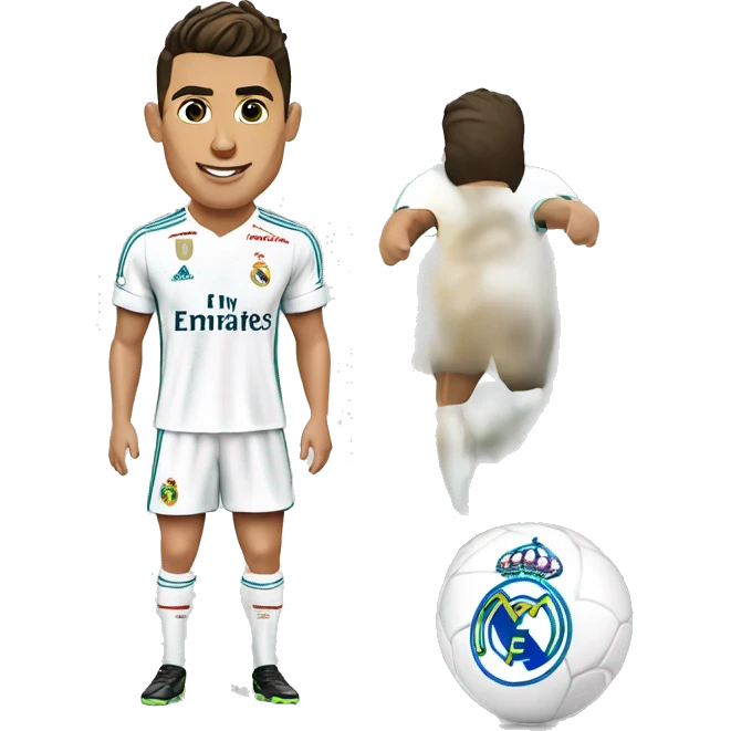 Cristiano Ronaldo avec un maillot du réal Madrid  emoji