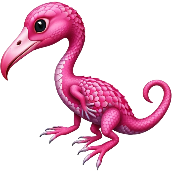 Flamingo gecko  emoji