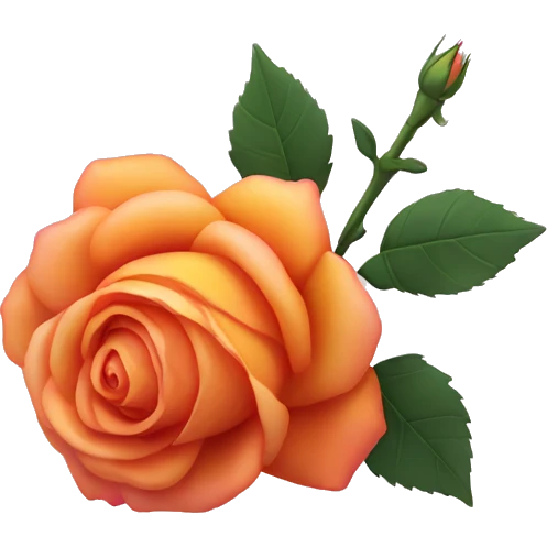 Sunset rose emoji