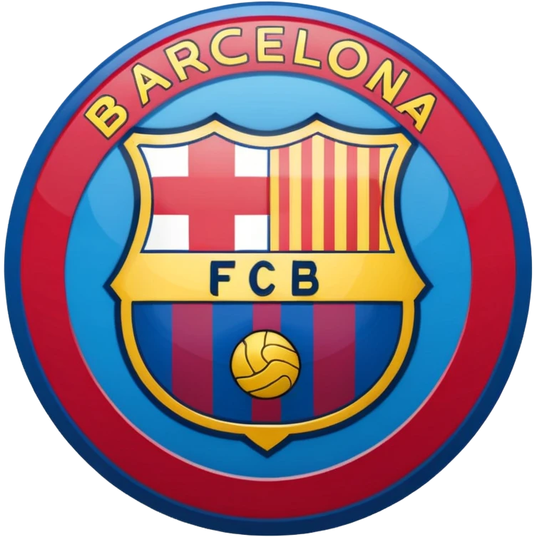 Fc Barcelona logo imoji emoji