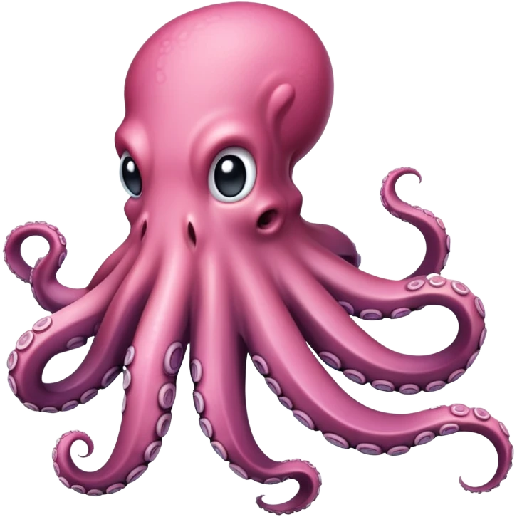 Octopus tentacle, pink, cutted, single arm emoji