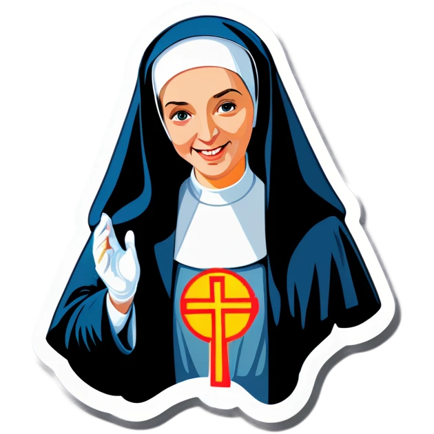 Nun paintings emoji