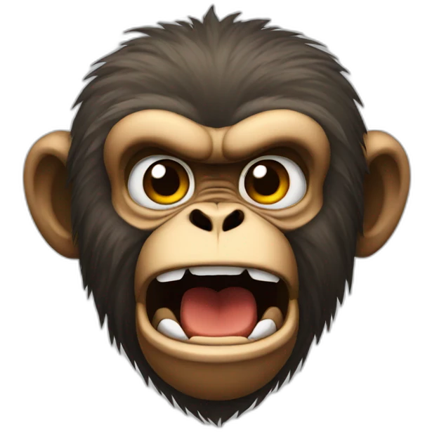 Angry monkey emoji