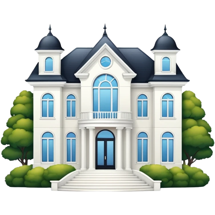 A big white luxerius house emoji