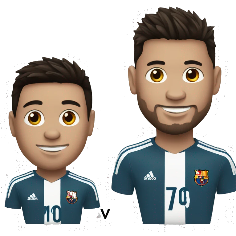 messi and ronaldo emoji
