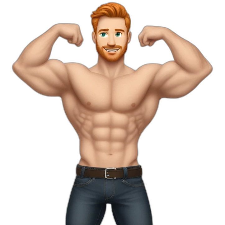 sexy-fit-pose-gingerbrunette-caucasian-gayharness-man emoji