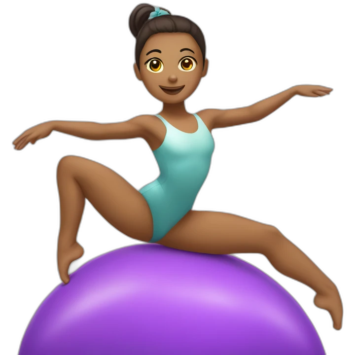 Gymnaste sur poutre emoji
