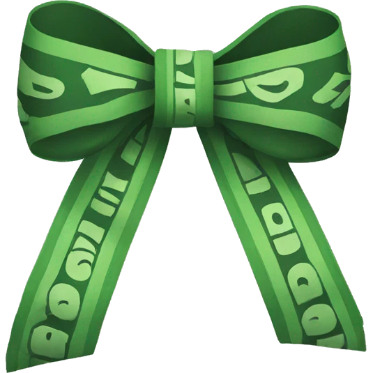 Money bow emoji