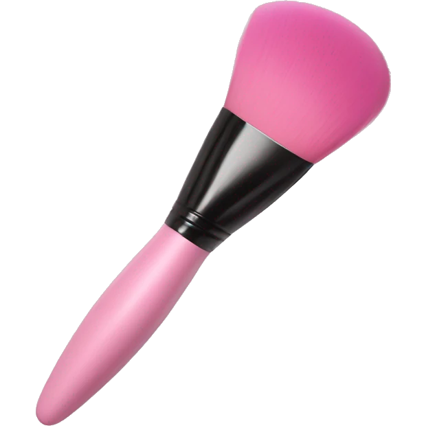 Big Makeup brush light pink emoji